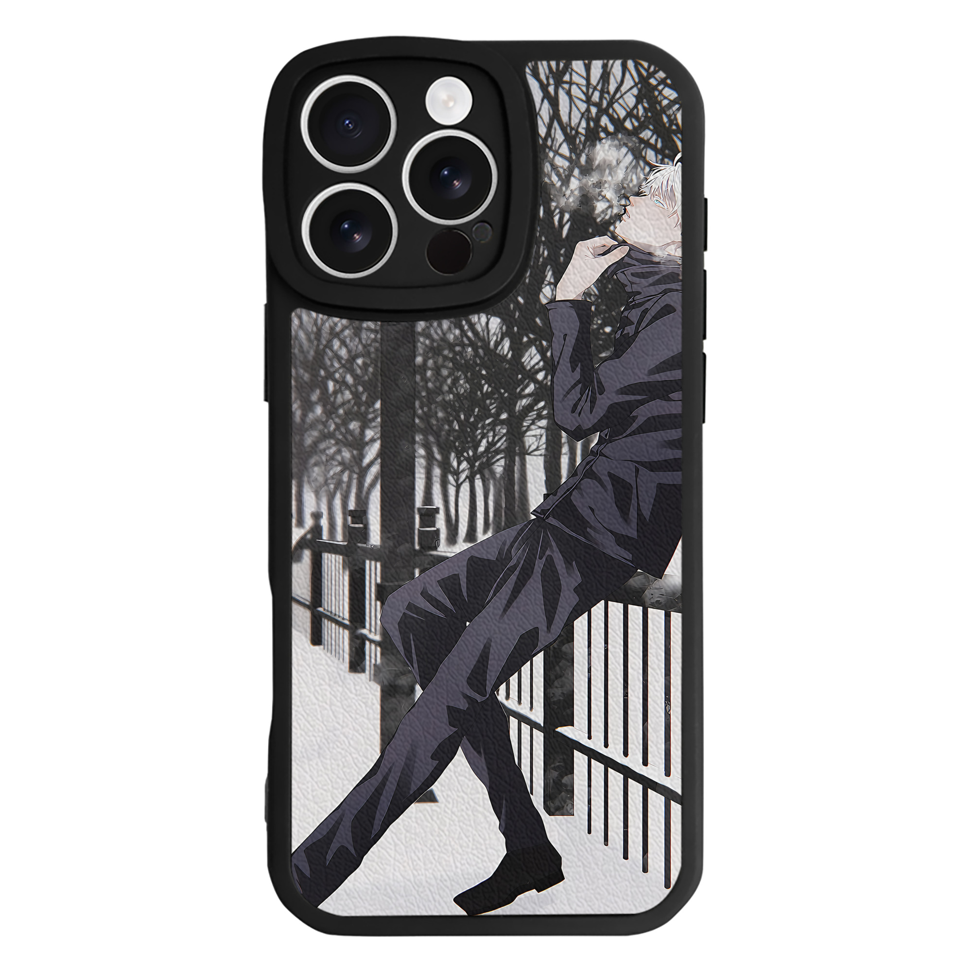 （画像用） 呪術廻戦 Jujutsu Kaisen 【iPhone 16シリーズ対応】シリコンスマホケース（レザー調） 材質：シリコン